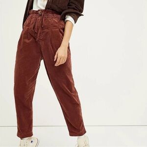 Free People Rust Corduroy Pants